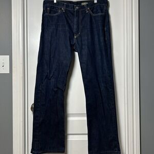 Polo Ralph Lauren 15941 Classic Fit Dark Wash Blue Denim Jeans Sustainable Style